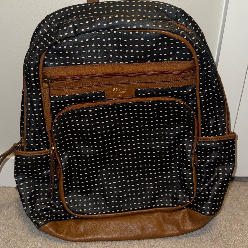 Fossil Polka Dot Backpack